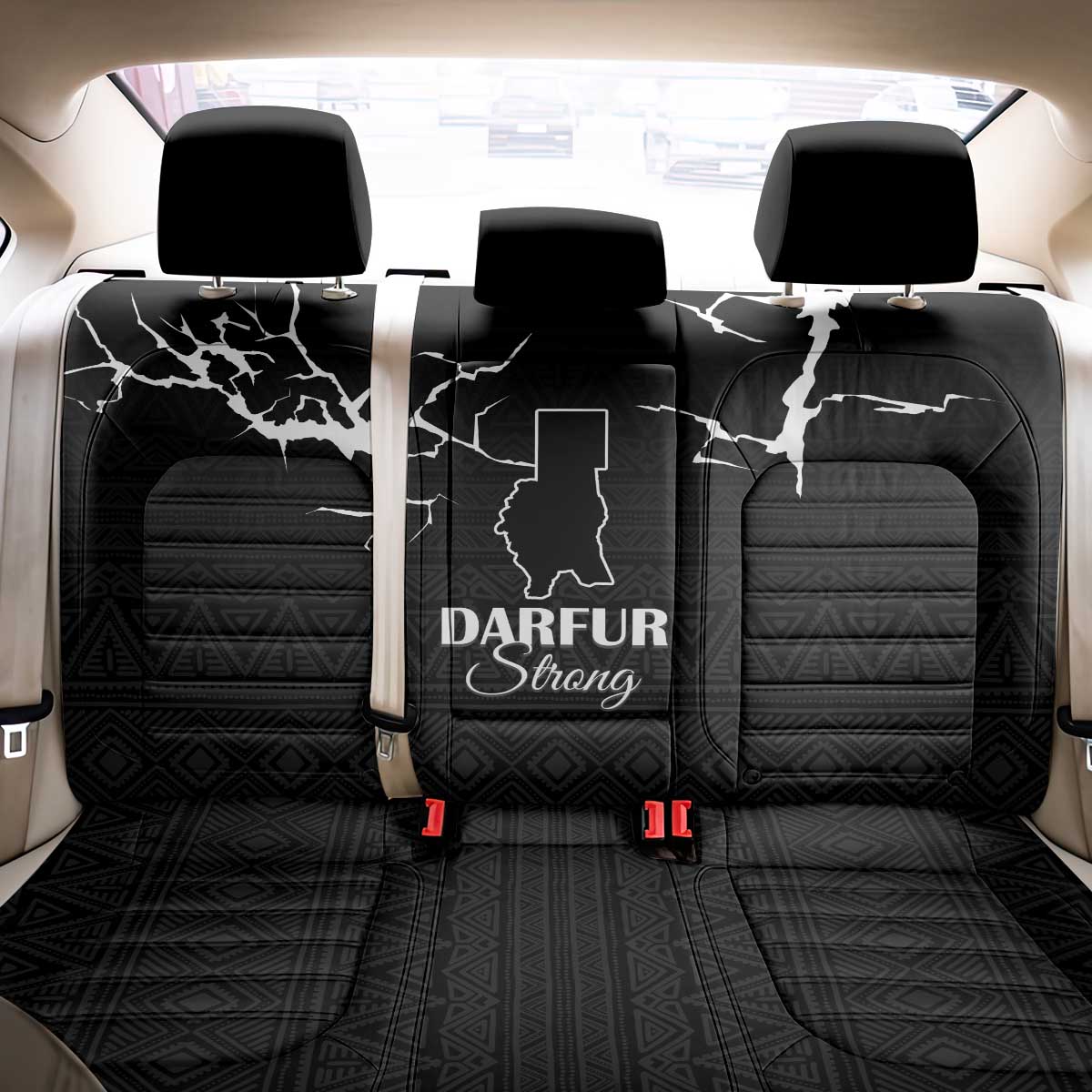 Pray for Tarseen Back Car Seat Cover Sudan Darfur Be Strong - African Pride