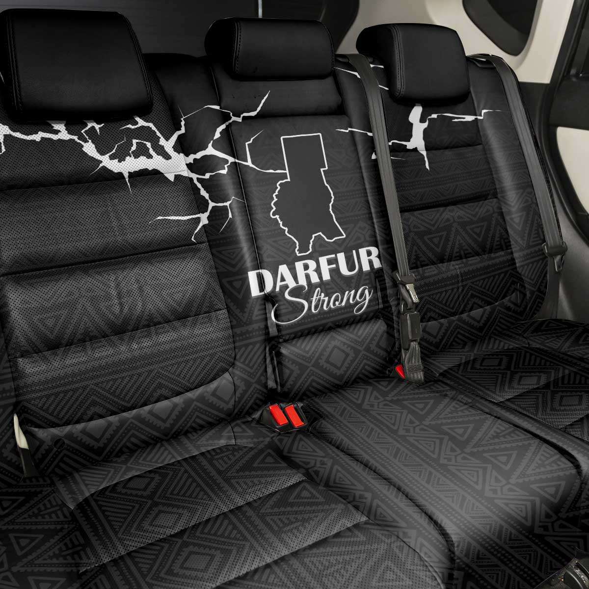 Pray for Tarseen Back Car Seat Cover Sudan Darfur Be Strong - African Pride