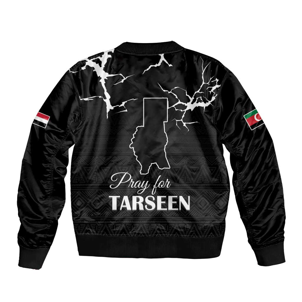 Pray for Tarseen Bomber Jacket Sudan Darfur Be Strong - African Pride