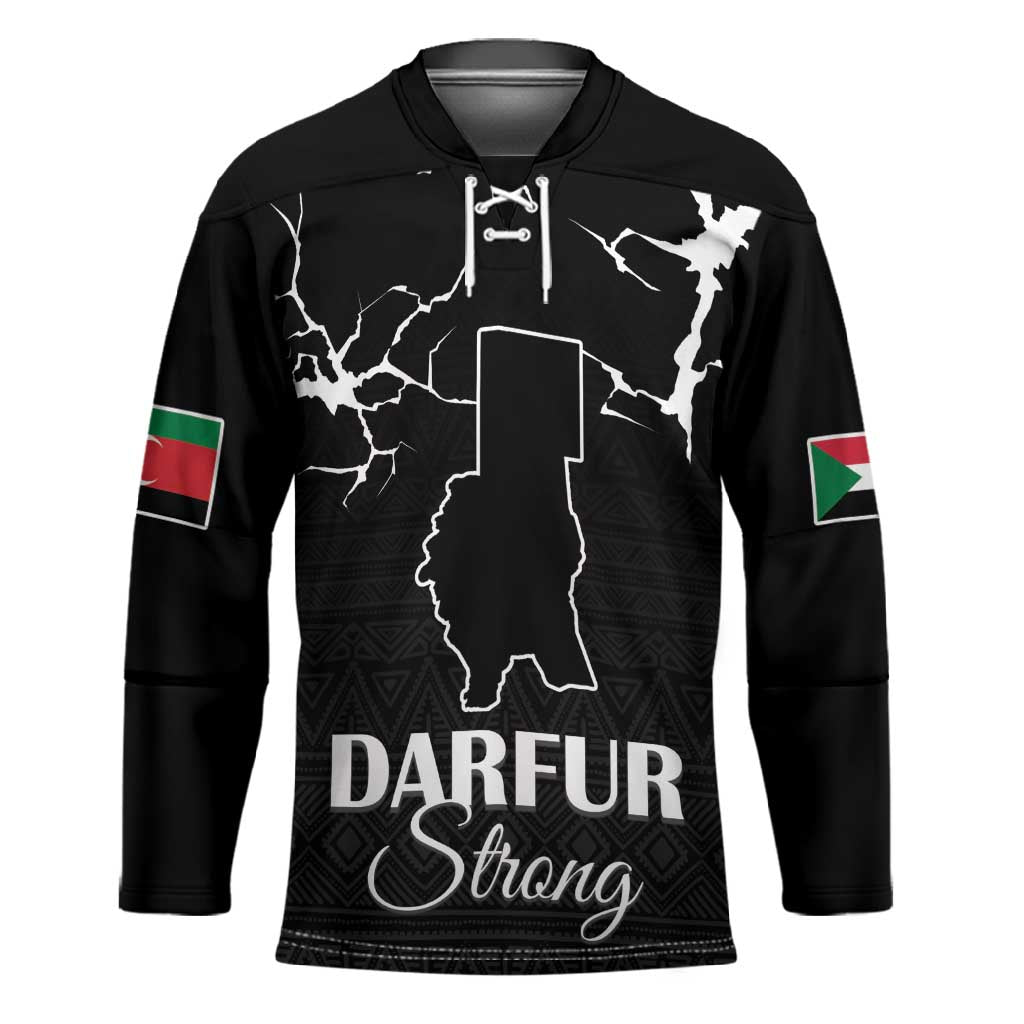 Darfur Sudan Strong Hockey Jersey Pray for Tarseen