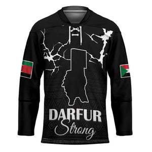 Darfur Sudan Strong Hockey Jersey Pray for Tarseen