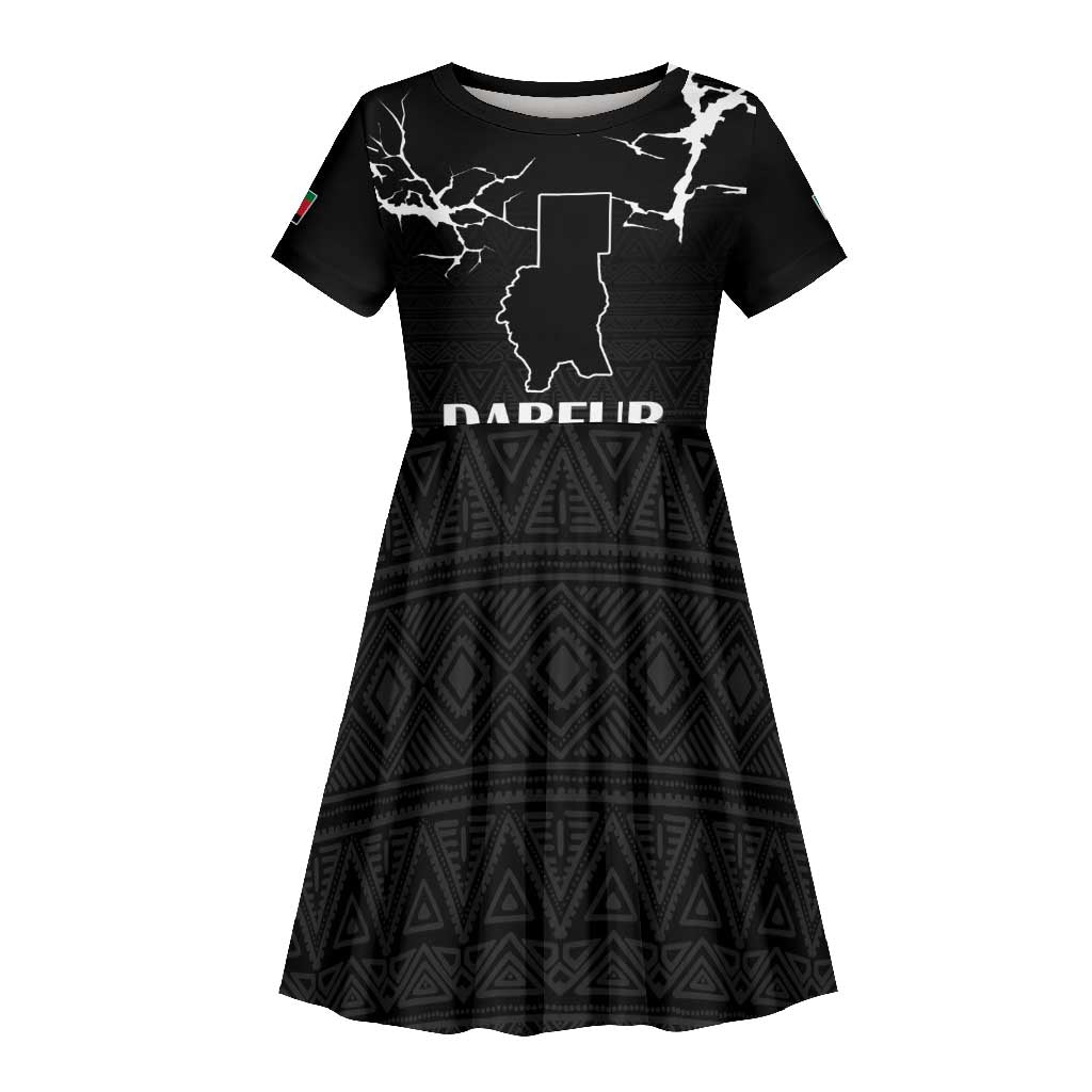 Pray for Tarseen Kid Short Sleeve Dress Sudan Darfur Be Strong - African Pride