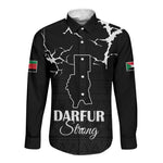 Pray for Tarseen Long Sleeve Button Shirt Sudan Darfur Be Strong - African Pride