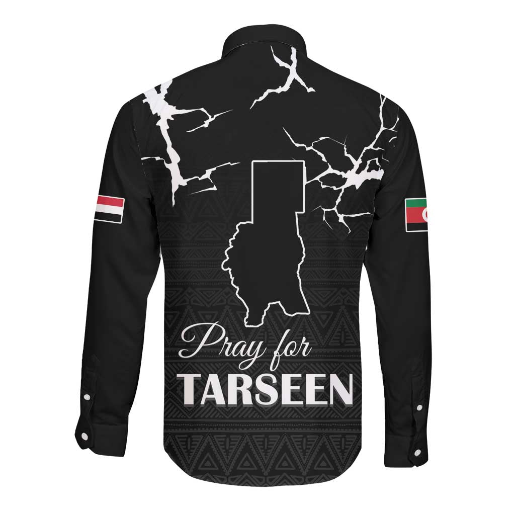 Pray for Tarseen Long Sleeve Button Shirt Sudan Darfur Be Strong - African Pride