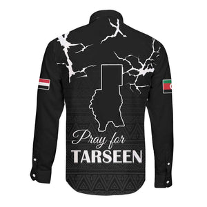 Pray for Tarseen Long Sleeve Button Shirt Sudan Darfur Be Strong - African Pride