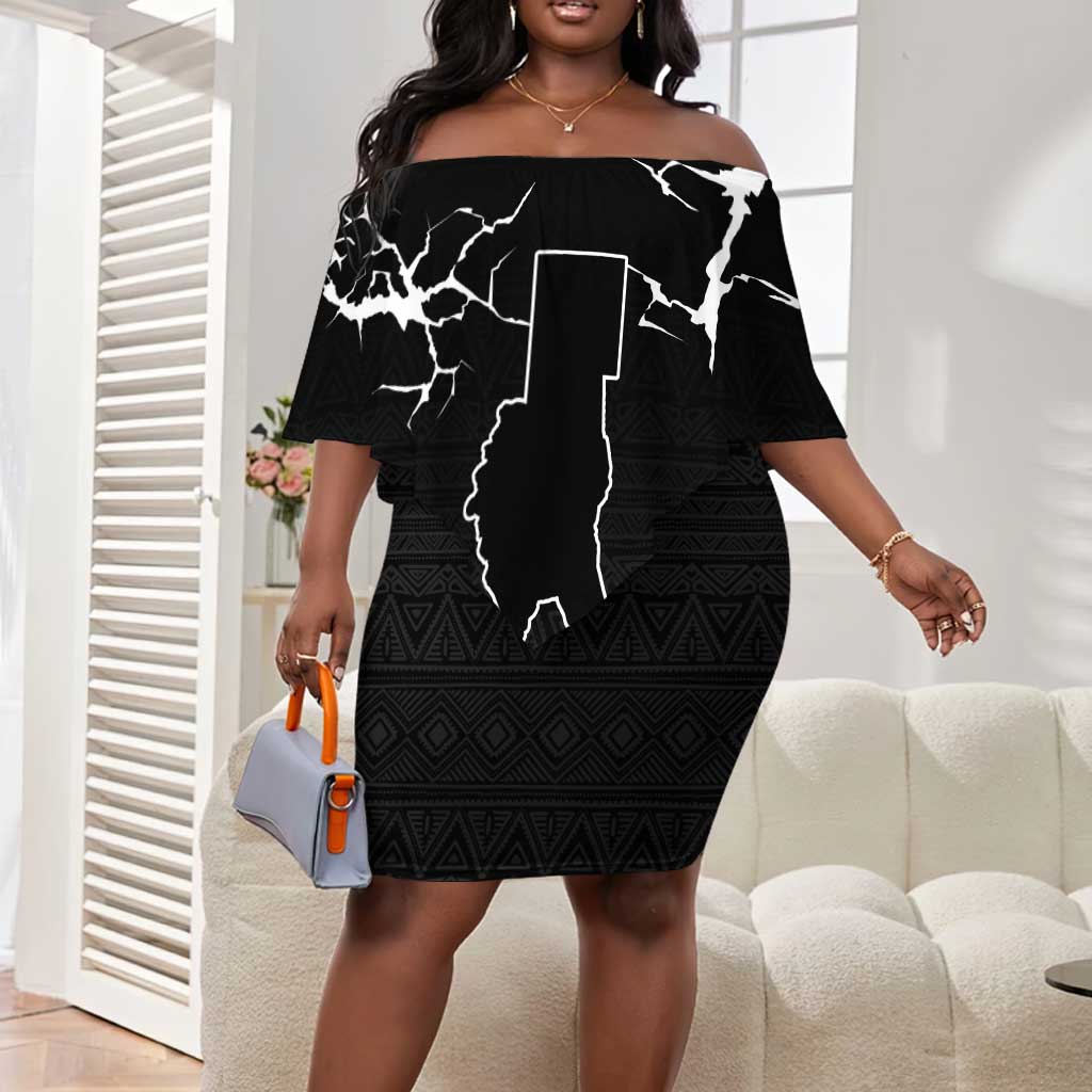 Pray for Tarseen Off Shoulder Short Dress Sudan Darfur Be Strong - African Pride
