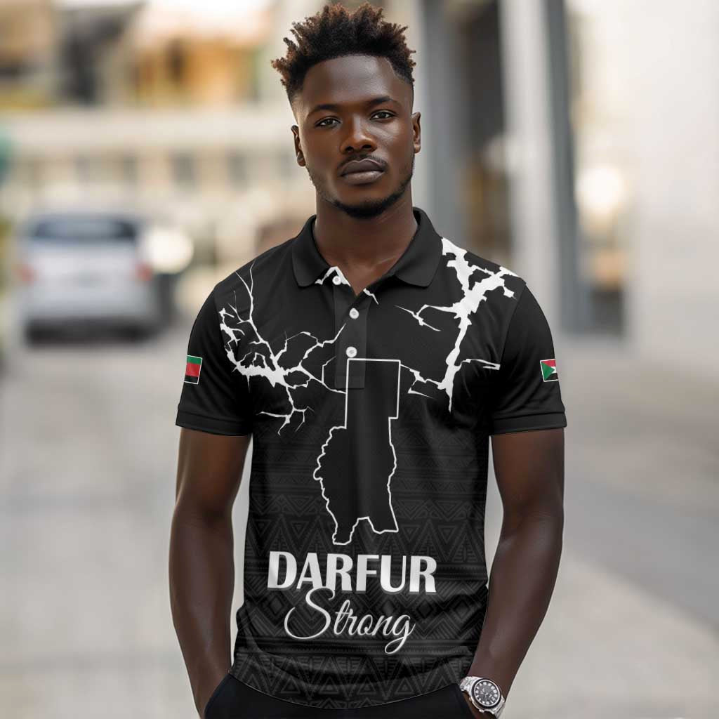 Pray for Tarseen Polo Shirt Sudan Darfur Be Strong - African Pride