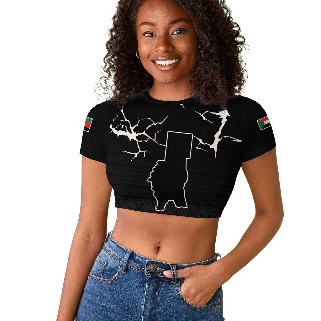 Pray for Tarseen Raglan Cropped T shirt Sudan Darfur Be Strong - African Pride
