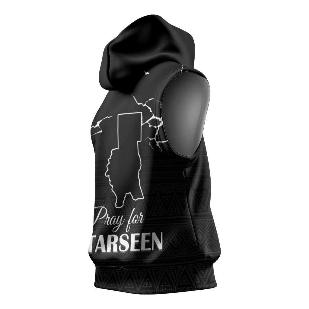 Pray for Tarseen Sleeveless Hoodie Sudan Darfur Be Strong - African Pride