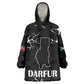 Pray for Tarseen Wearable Blanket Hoodie Sudan Darfur Be Strong - African Pride