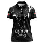 Pray for Tarseen Women Polo Shirt Sudan Darfur Be Strong - African Pride