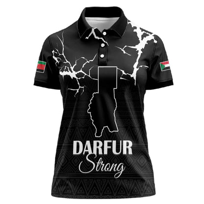 Pray for Tarseen Women Polo Shirt Sudan Darfur Be Strong - African Pride