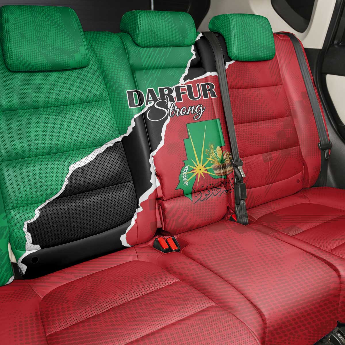 Darfur Sudan Back Car Seat Cover Be Strong - African Pride