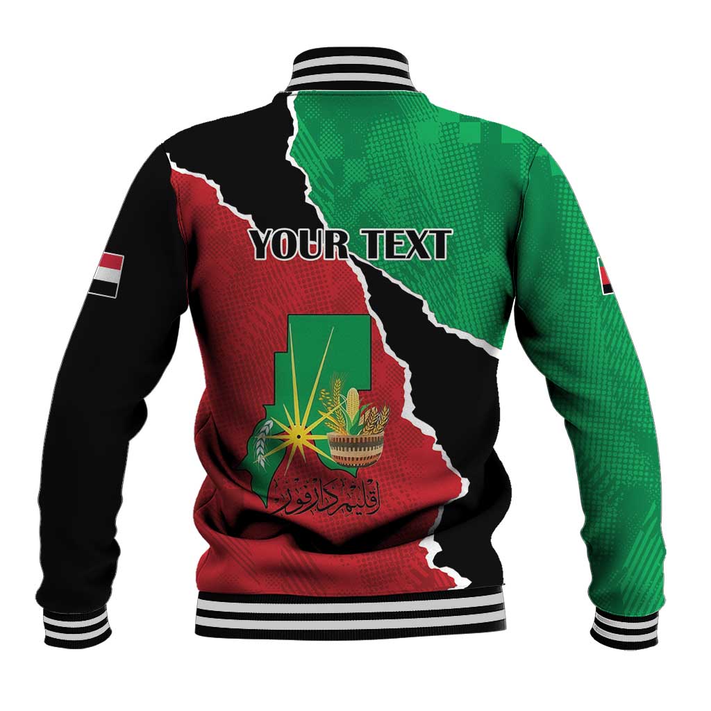 Darfur Sudan Personalized Baseball Jacket Be Strong - African Pride