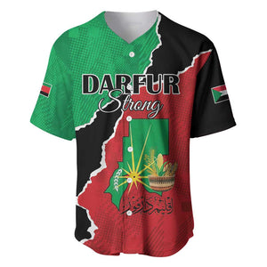 Darfur Sudan Personalized Baseball Jersey Be Strong - African Pride