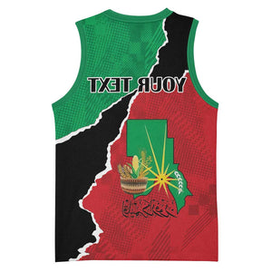 Darfur Sudan Personalized Basketball Jersey Be Strong - African Pride