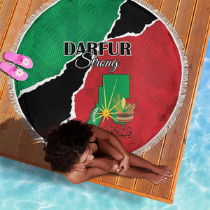 Darfur Sudan Beach Blanket Be Strong - African Pride