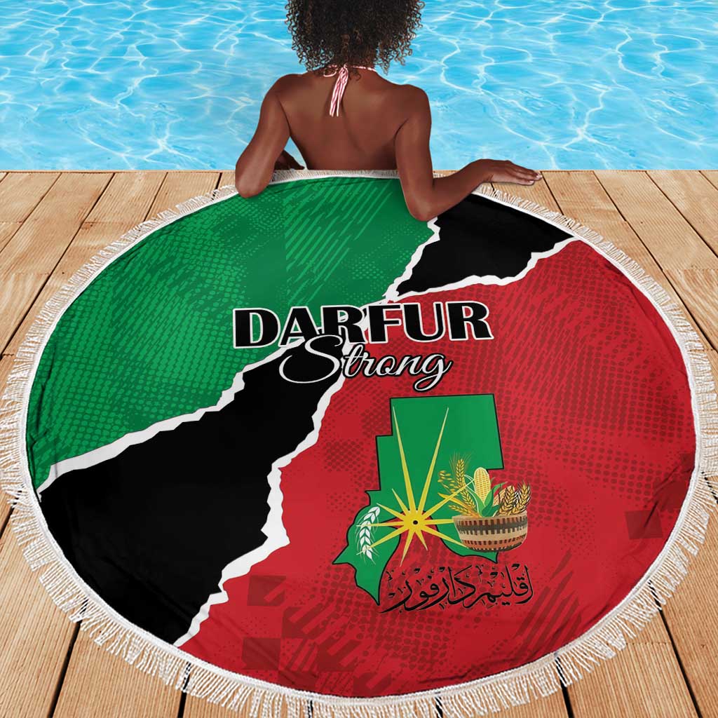 Darfur Sudan Beach Blanket Be Strong - African Pride