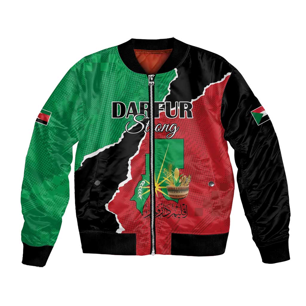 Darfur Sudan Personalized Bomber Jacket Be Strong - African Pride