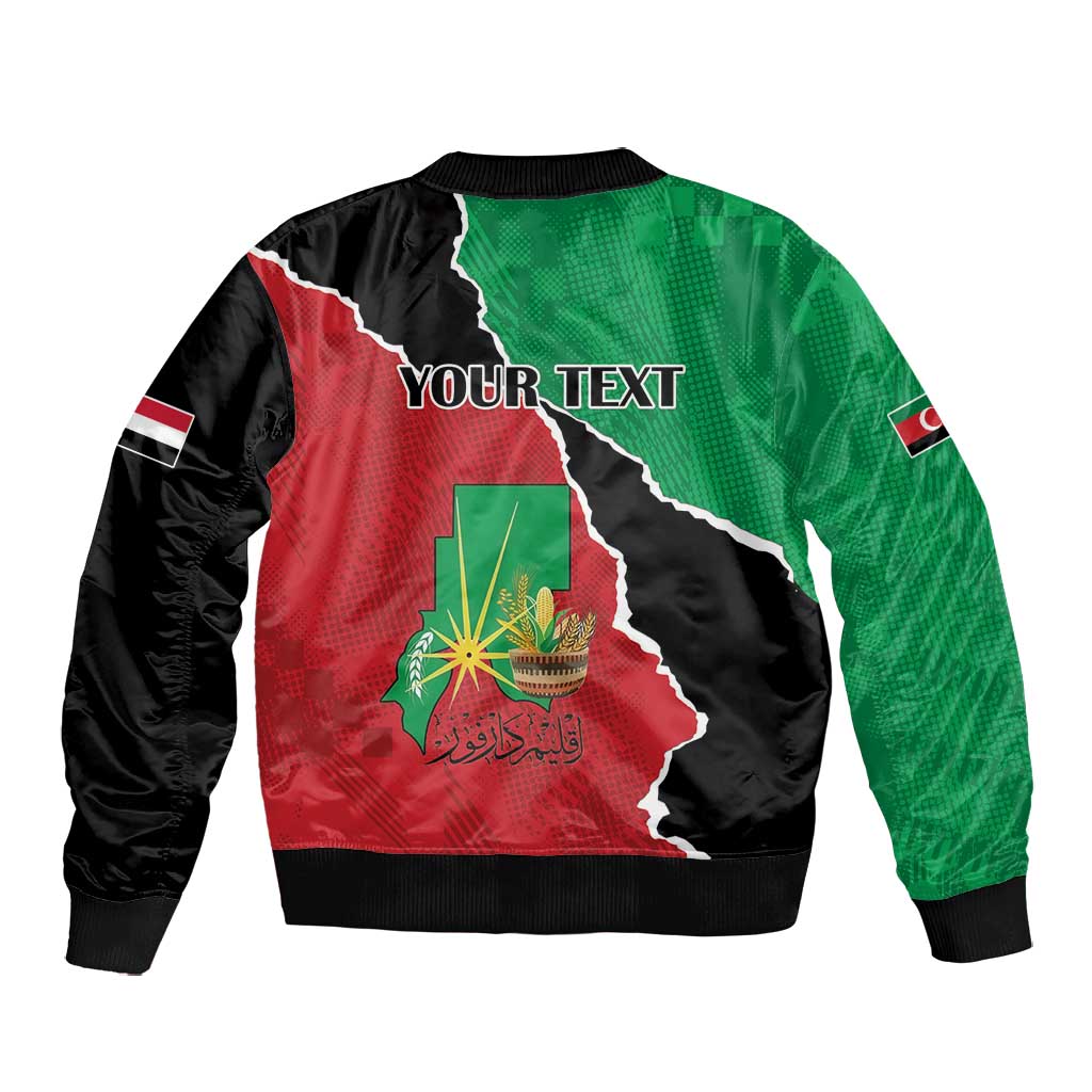 Darfur Sudan Personalized Bomber Jacket Be Strong - African Pride