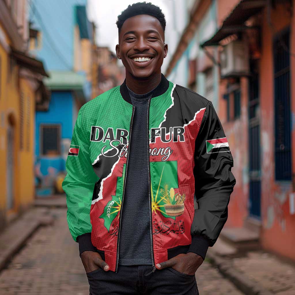 Darfur Sudan Personalized Bomber Jacket Be Strong - African Pride