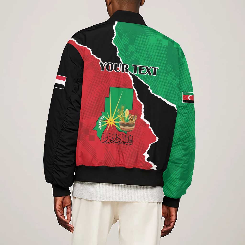 Darfur Sudan Personalized Bomber Jacket Be Strong - African Pride