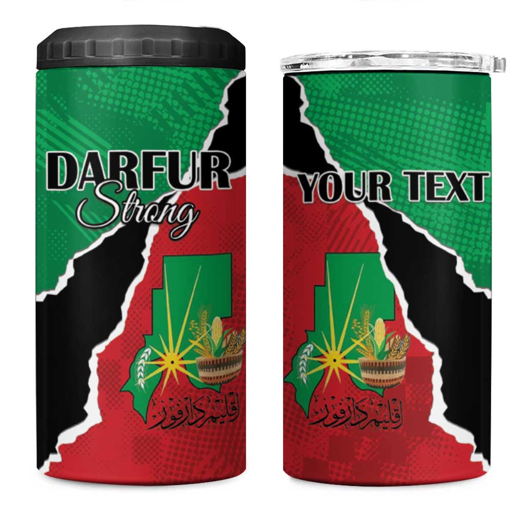 Darfur Sudan Personalized 4 in 1 Can Cooler Tumbler Be Strong - African Pride