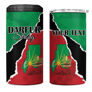 Darfur Sudan Personalized 4 in 1 Can Cooler Tumbler Be Strong - African Pride