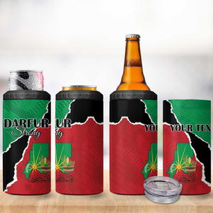 Darfur Sudan Personalized 4 in 1 Can Cooler Tumbler Be Strong - African Pride