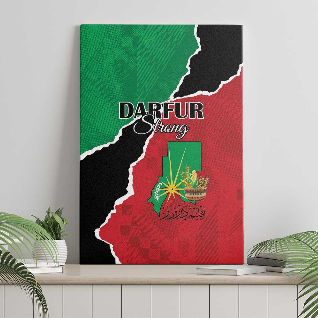 Darfur Sudan Canvas Wall Art Be Strong - African Pride