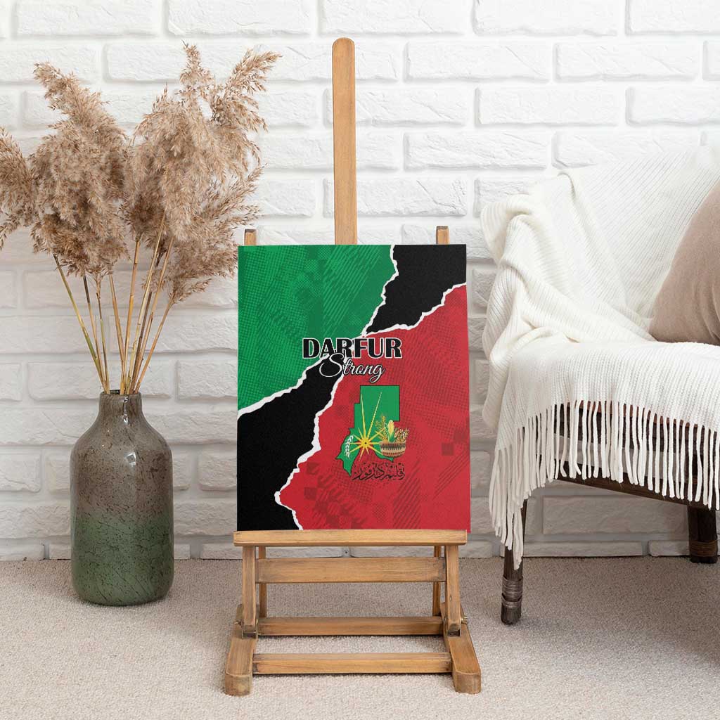 Darfur Sudan Canvas Wall Art Be Strong - African Pride