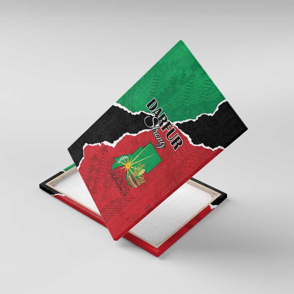 Darfur Sudan Canvas Wall Art Be Strong - African Pride