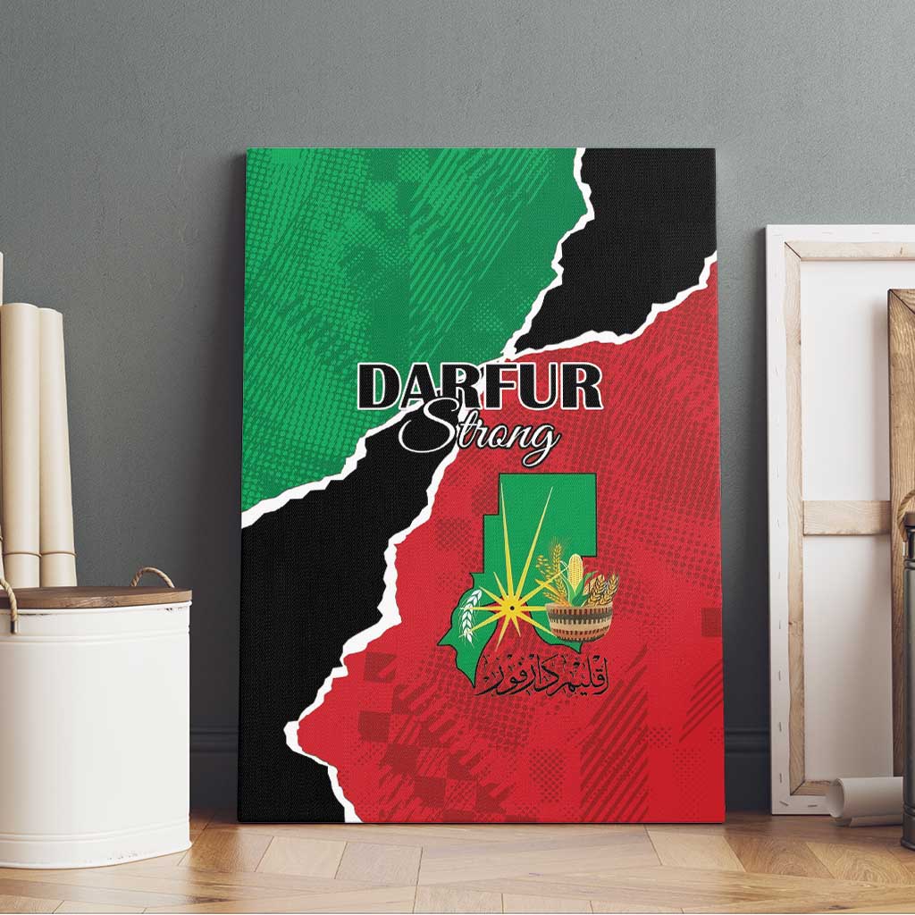 Darfur Sudan Canvas Wall Art Be Strong - African Pride