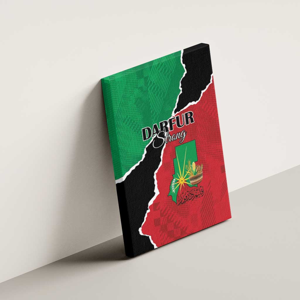 Darfur Sudan Canvas Wall Art Be Strong - African Pride
