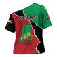 Personalized Sudan Cross Shoulder Shirt Darfur Be Strong