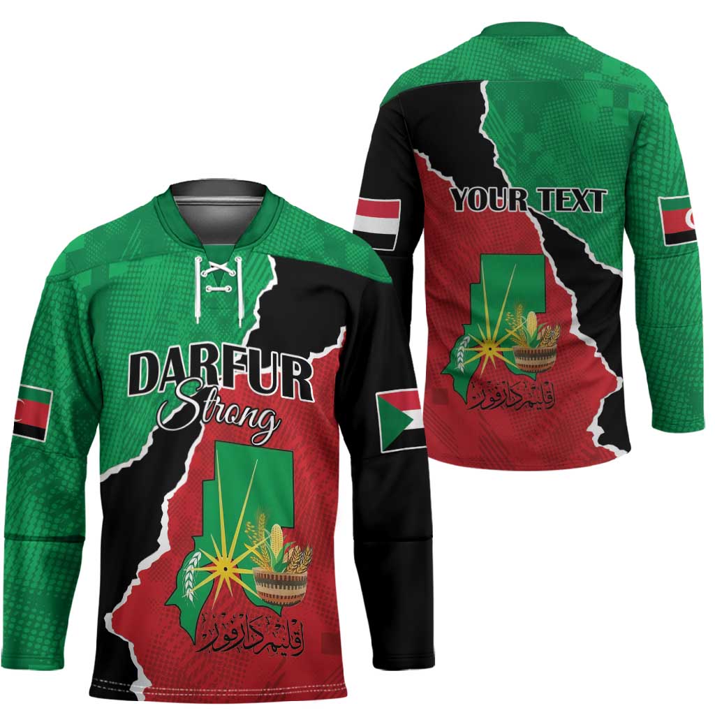 Personalized Sudan Hockey Jersey Darfur Be Strong