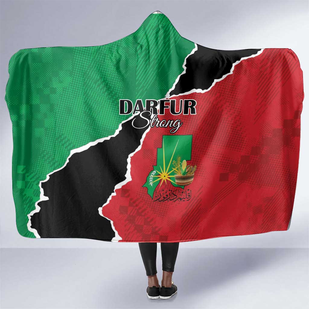 Darfur Sudan Hooded Blanket Be Strong - African Pride