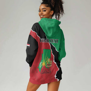 Darfur Sudan Personalized Hoodie Dress Be Strong - African Pride