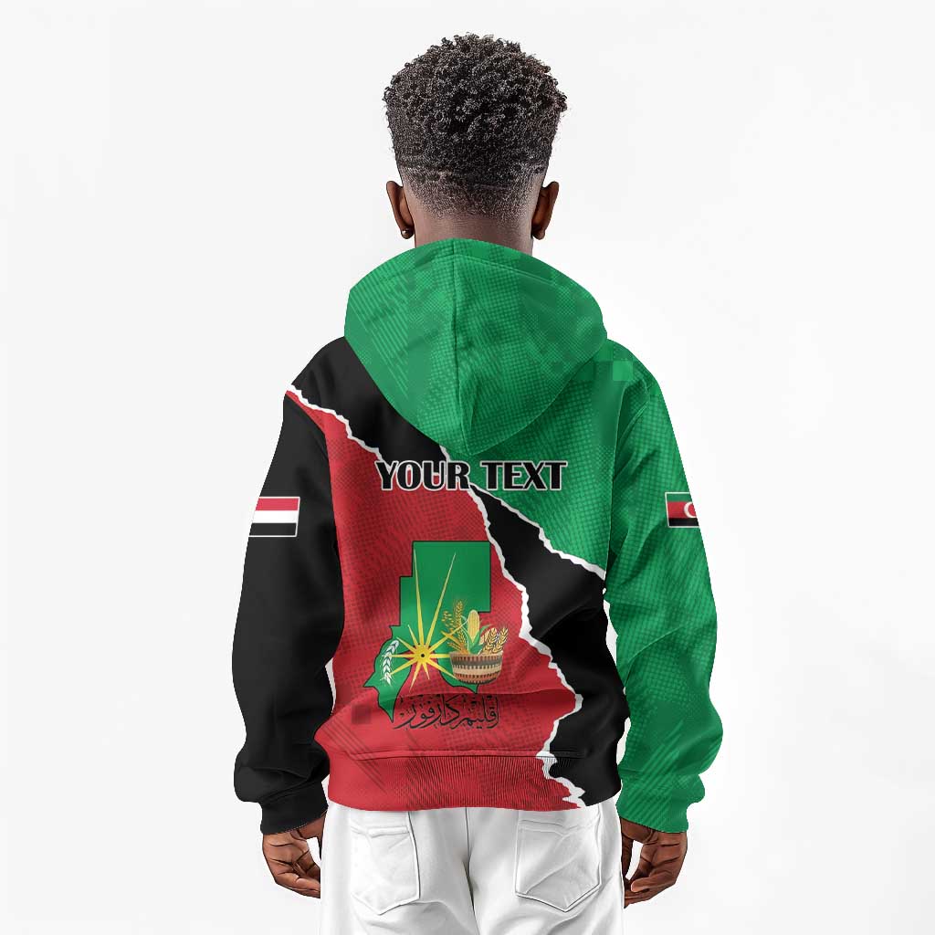 Darfur Sudan Personalized Kid Hoodie Be Strong - African Pride