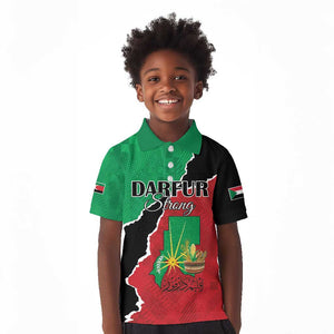 Darfur Sudan Personalized Kid Polo Shirt Be Strong - African Pride