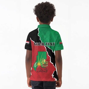 Darfur Sudan Personalized Kid Polo Shirt Be Strong - African Pride