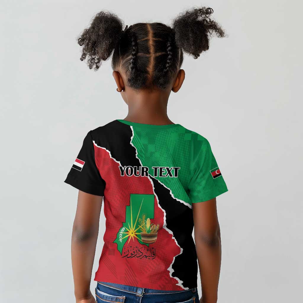 Darfur Sudan Personalized Kid T shirt Be Strong - African Pride