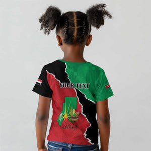Darfur Sudan Personalized Kid T shirt Be Strong - African Pride