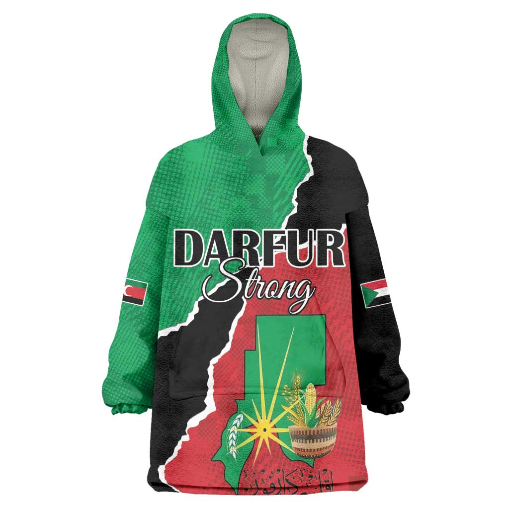 Darfur Sudan Personalized Kid Wearable Blanket Hoodie Be Strong - African Pride