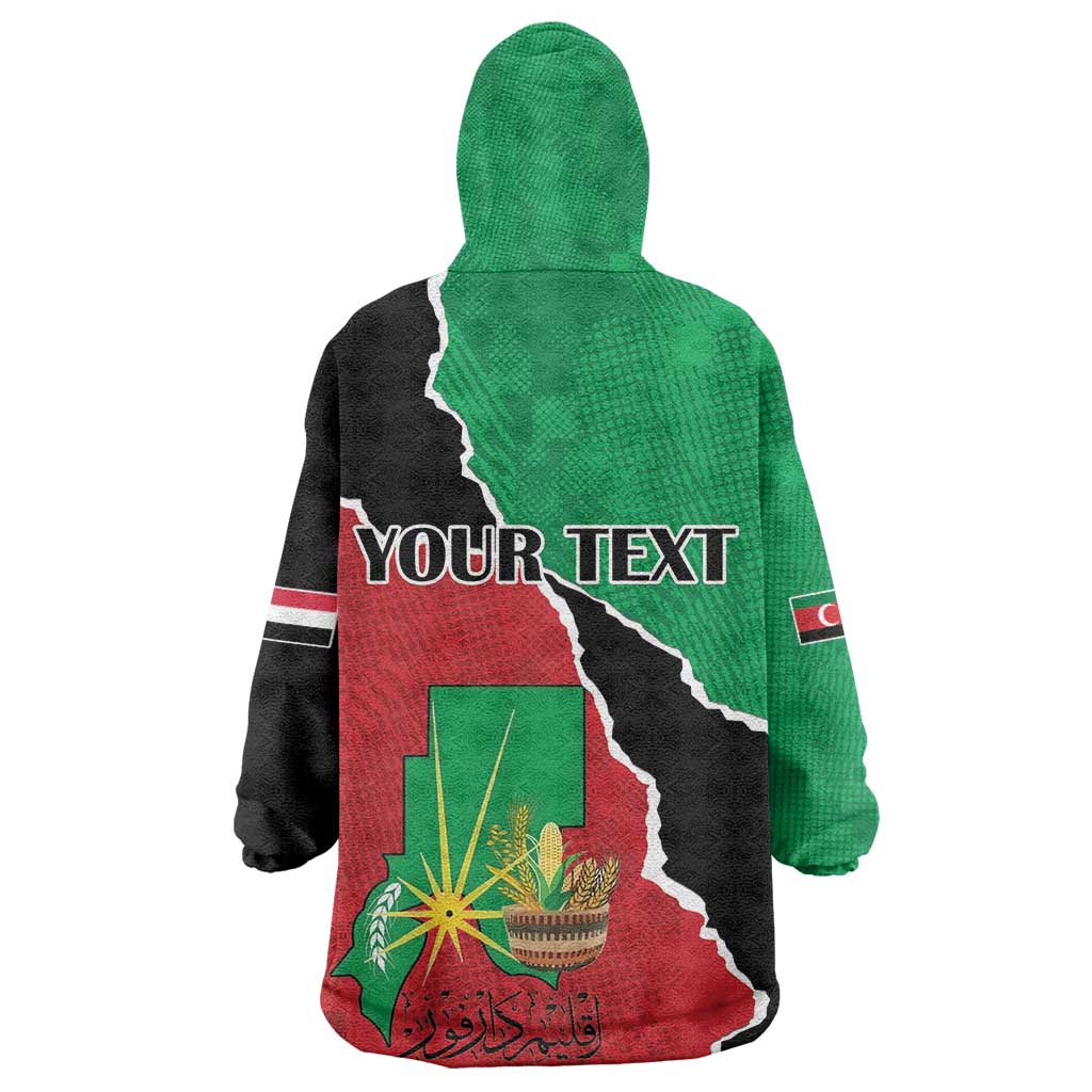Darfur Sudan Personalized Kid Wearable Blanket Hoodie Be Strong - African Pride
