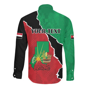 Darfur Sudan Personalized Long Sleeve Button Shirt Be Strong - African Pride