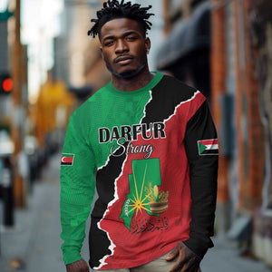 Darfur Sudan Personalized Long Sleeve Shirt Be Strong - African Pride