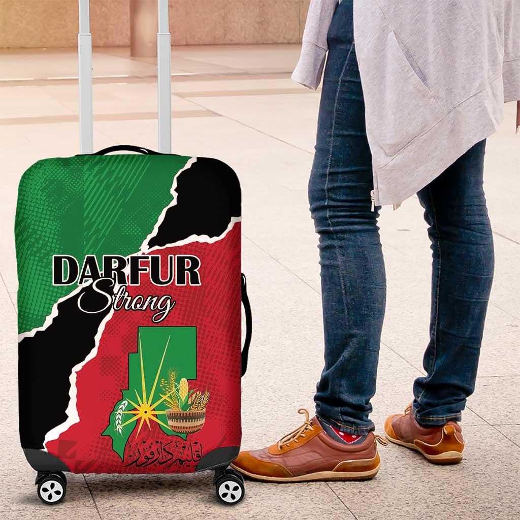 Darfur Sudan Luggage Cover Be Strong - African Pride