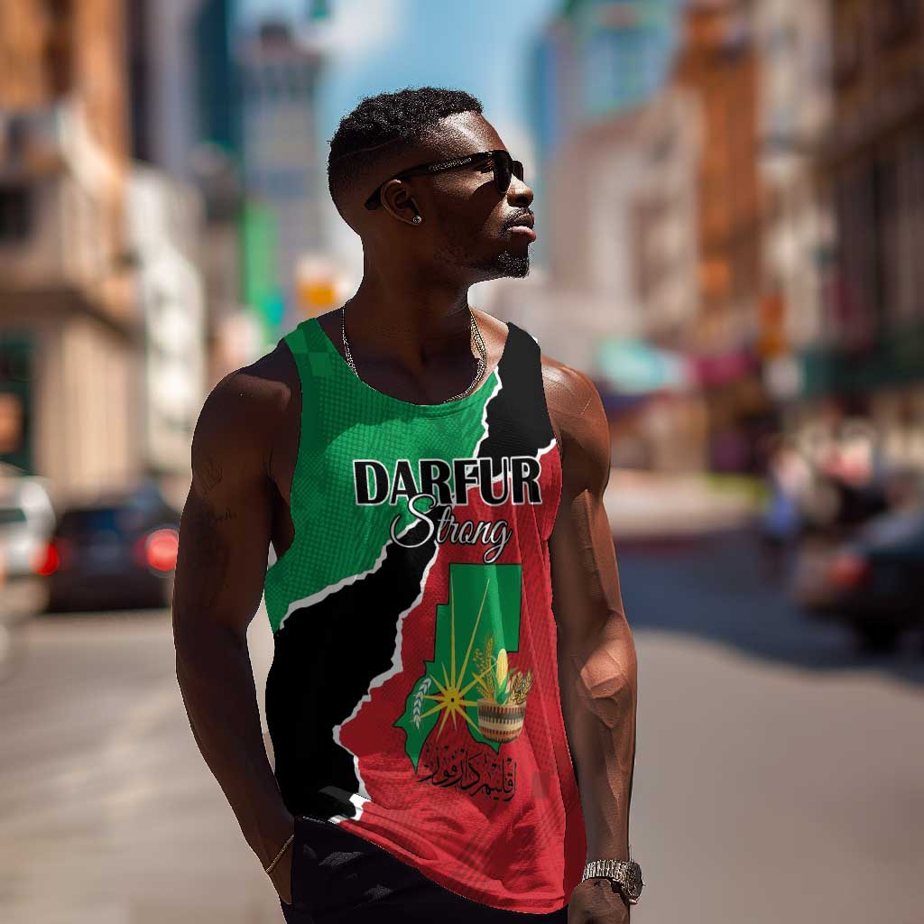 Darfur Sudan Personalized Men Tank Top Be Strong - African Pride