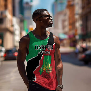 Darfur Sudan Personalized Men Tank Top Be Strong - African Pride